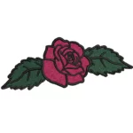 Rose Flower with leaf
