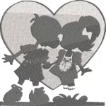love kiss boy girl heart couple