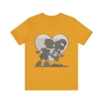 love kiss boy girl heart couple on shirt front