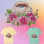 A Cup of Tea and Flowers