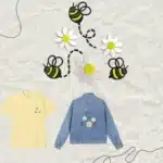 Bee With Flowers