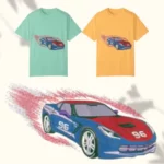 Blue and Red Car 96
