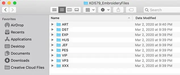 Categories of file formats