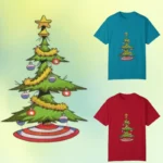 Christmas Tree with Yellow Flowers