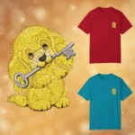 Cute Yellow puppy with key