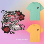 Flowers and Skull Face