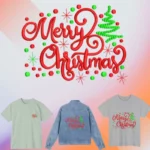 Merry Cristmas Red Letters