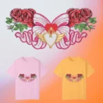Red Flowers and Heart