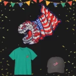USA Flag With Snake Face
