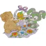 Bears with flowers
