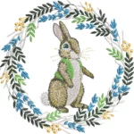 Bunny and Flowers