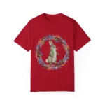 Bunny and Flowers on shirt