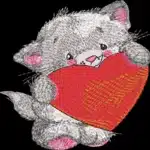 Cute Tedy Bear with Heart