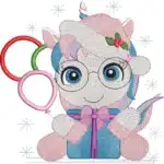 Cute doodle unicorn