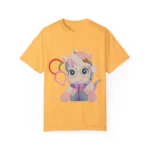 Cute doodle unicorn on shirt