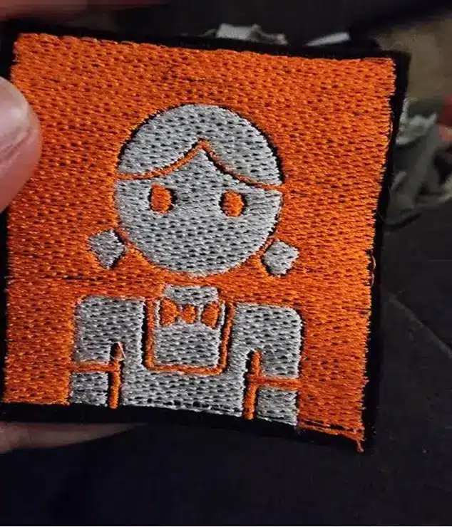 Distortion or gaps between stitches