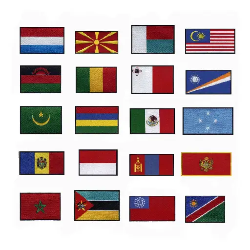 Flags Embroidery Designs | Stitch Digitizer