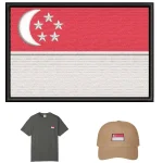 Singapoer Flag