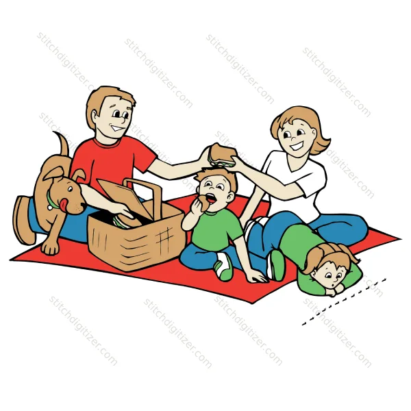 Pique-nique familial Family Picnic