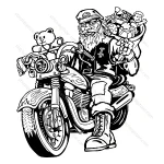 Santa Motorcycle