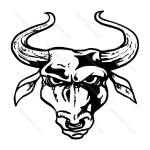 Angry Bull Head