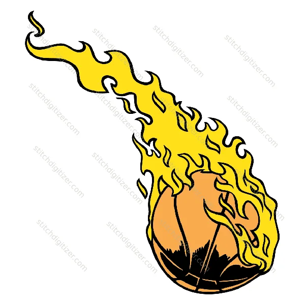 Basketball On Fire Basketball On Fire