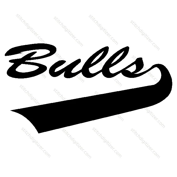 Bulls Stylish Text Bulls Stylish Text