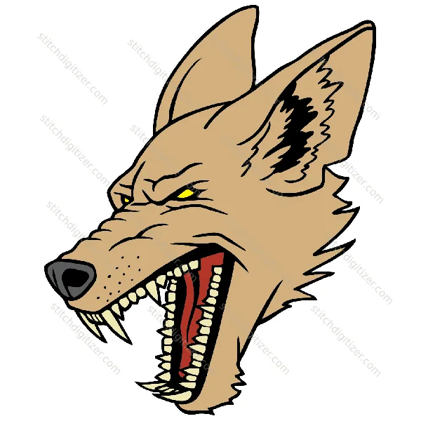 Coyote Angry Face Coyote Angry Face