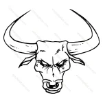 Hand Drawn Bull
