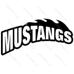Mustangs Stylish Text