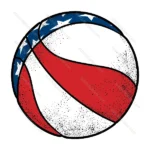 American Flag Basketball