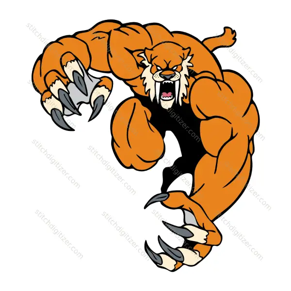 Cat de sabre en colère Angry Saber Cat