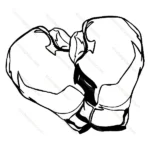 Black and White Boxing Gloves