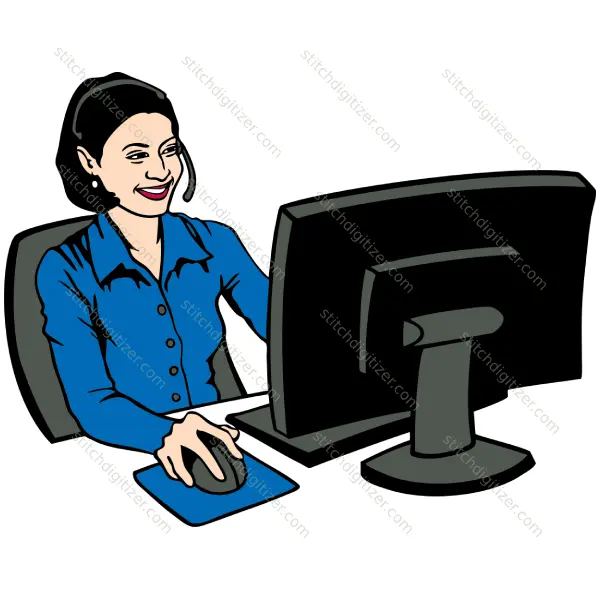 Femme informatique Computer Woman