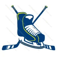 Bâtons de hockey croisés