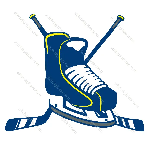 Crossed Hockey Sticks Crossed Hockey Sticks