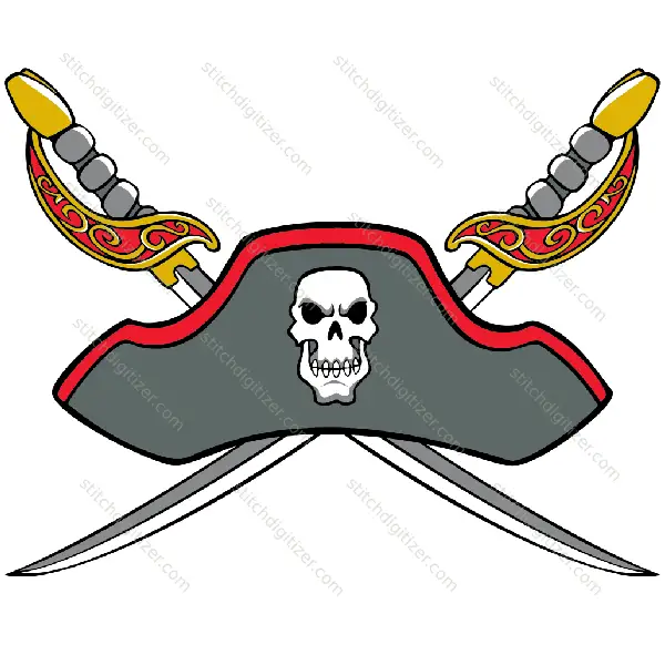 Crossed Pirate Swords Crossed Pirate Swords