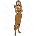 Belle fille enseignante