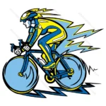 Cyclist In Action