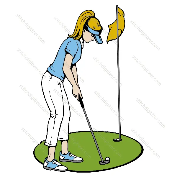 Girl Golf Player Girl Golf Player