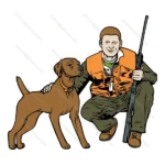 Hunter With Dog