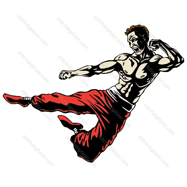 Karaté coup de pied Karate Kick