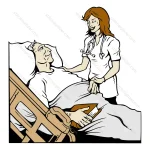 Patient in Hospital with Doctor