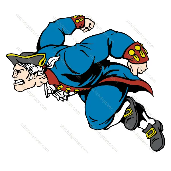 Patriote en cours d'exécution Patriot Running