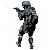 Police Officer in Action