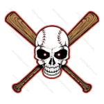 Skull With Baseball Bat