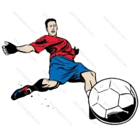 Soccer player kick