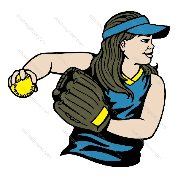Softball Sport Girl Softball Sport Girl