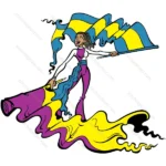 Sports Cheering Girl