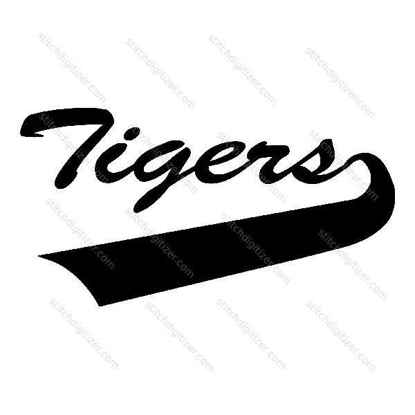 Tigers Texte élégant Tigers Stylish Text